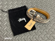 STUSSY BAMBOO BUCKLE BELT HAIRY MARBLE SIZE S/M NEW