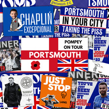 Pompey Inspired FAN Football ULTRA Stickers X50