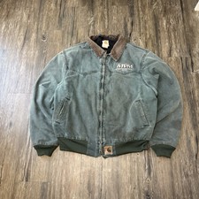 Vintage Carhartt J14HTG green Santa Fe jacket Detroit active jacket   