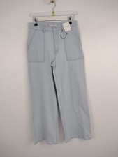M&S Autograph Women's Jeans Size 10 Short Light Blue High Rise Straight New F2