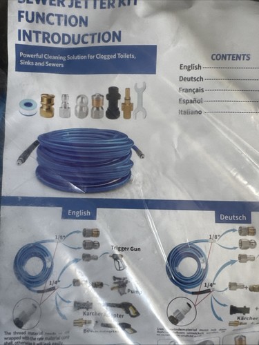 Sewer jetter kit - sewer,