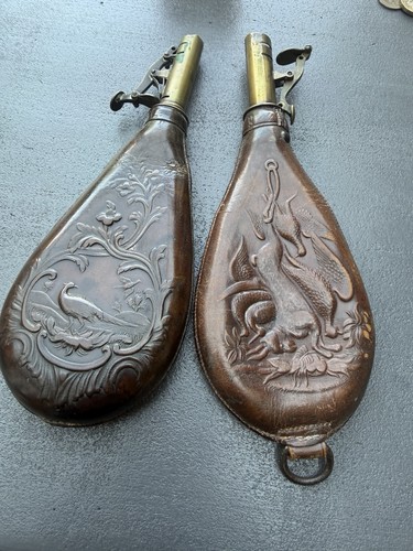 Pair antique 19th - of, century