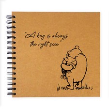A3/A4/A5/Square, Winnie Pooh Piglet Hug Quote, Scrapbook, Guestbook, Photo Album