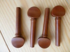 BOXWOOD VIOLIN PEGS, 4 PIECES, ENGLISH STYLE, 4/4 FULL SIZE PROF. QUALITY!