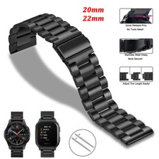20mm 22mm Stainless Steel Metal Watch Band Strap Replacement Bracelet Watchband