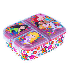 Disney Princess Kids Childrens Multi Compartment Sandwich Travel Lunch Box