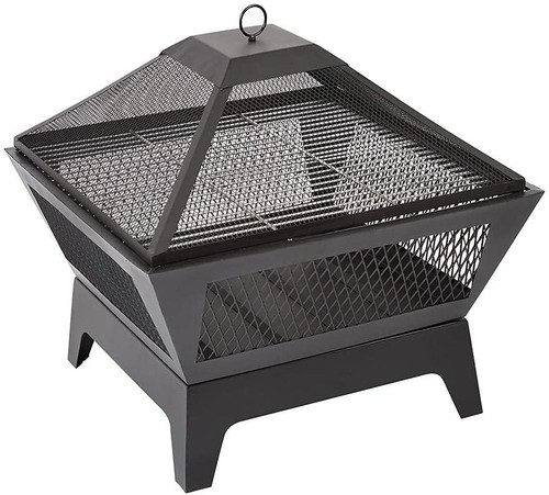 Black square outdoor - outdoor, steel