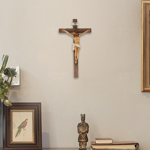 Vintage style wooden jesus - style,