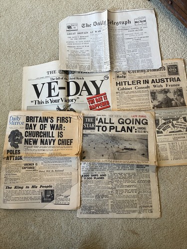 Four assorted newspapers - , on