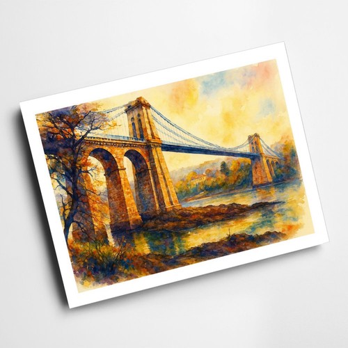 Print menai bridge - bridge, (k)