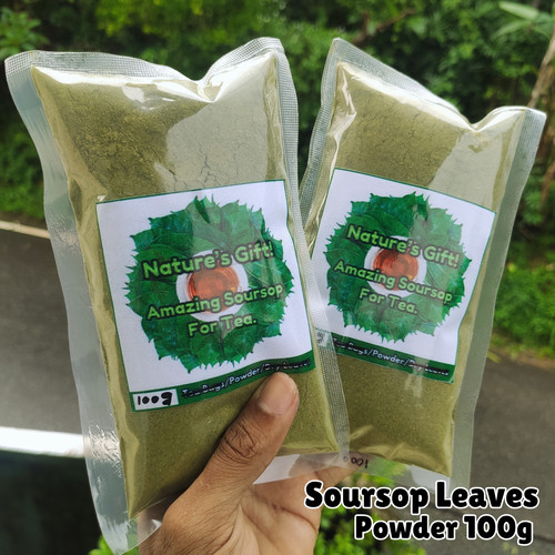 Dried soursop leaf powder 100 - dried,
