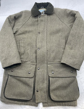 Bronte Classic Country Tweed Field Jacket Men's M Wool Blend Hunting Padded Coat