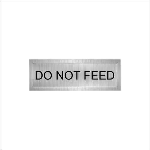 Not feed name plate stable - feed,