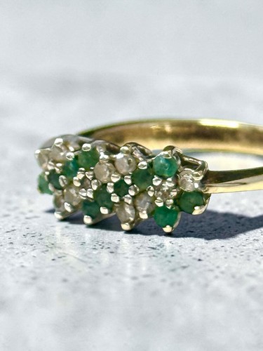 Vintage emerald diamond - vintage,