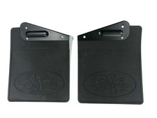 Genuine LEFT & RIGHT Rear Mud Flaps Defender 90 1987 to 1998 200/300Tdi