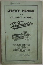 Velocette Valiant Model 1958