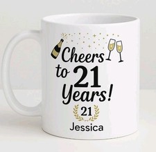 Personalised Birthday Mug 21st