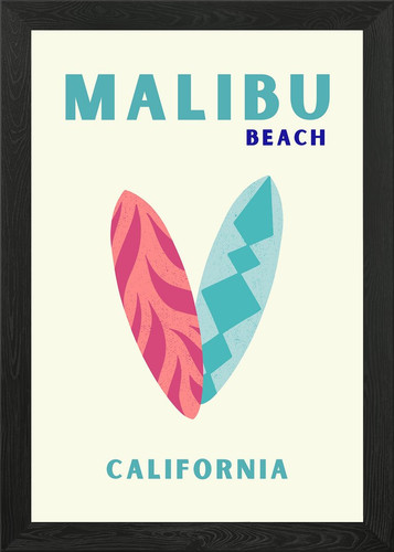 Malibu beach surfboards - surfboards, framed