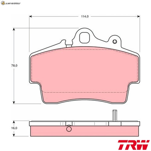 Brake pad set - disc,