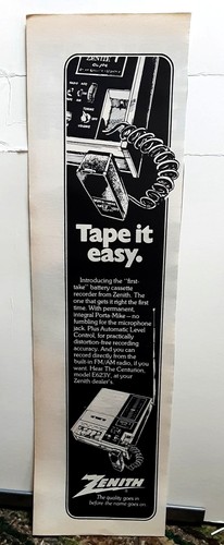 1973 zenith cassette - zenith, recorder