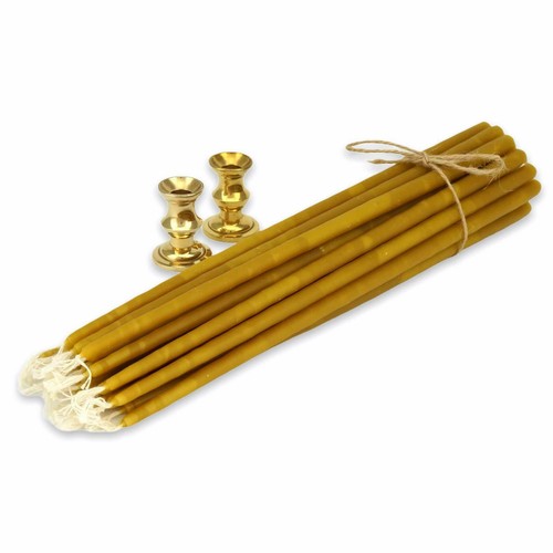 Mini brass candlestick holder - brass,