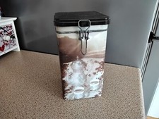  Tea Caddy Empty  Tin 