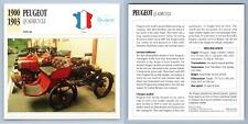 Peugeot - Quadricycle - 1900-03 Popular - Classic Cars Collectors Club Card