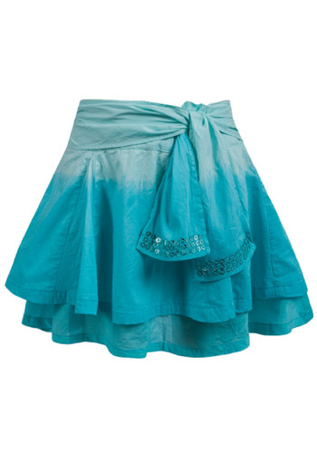 Girls aqua dyed double - girls,