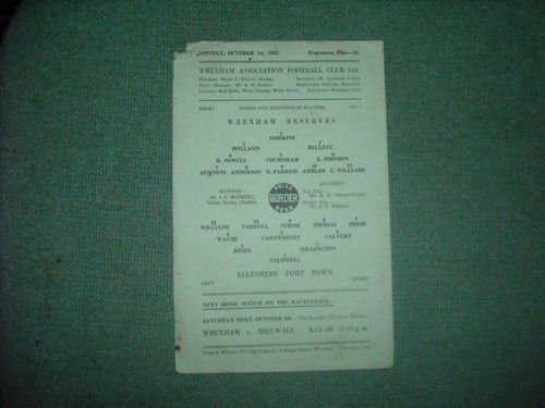 Wrexham ellesmere port - ,