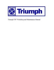 Triumph TR7 Factory Repro printed workshop repair service manual 420 pages 