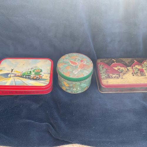 Vintage advertising tins - advertising,