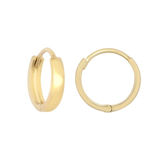 Huggie earrings 9ct yellow - earrings,