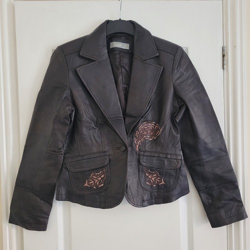 Wallis real leather - leather, blazer