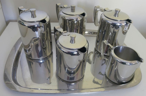 Old hall tea set stainless - old,