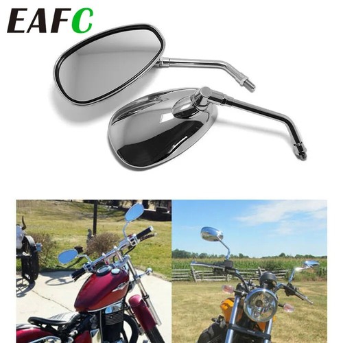 Motorcycle chrome oval - motorcycle, side