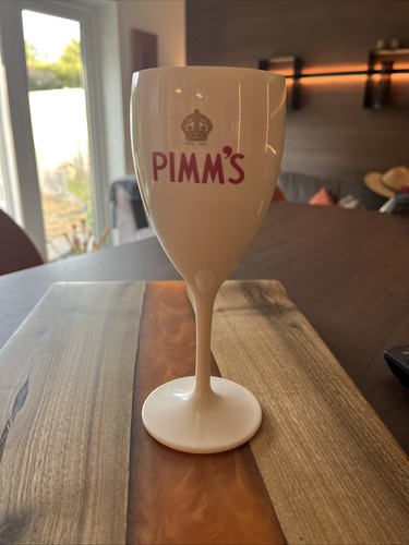 Pimm white plastic goblet - white,