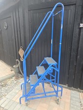 4 Tread Steel Mobile Safety Warehouse Steps 