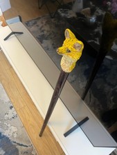 Vintage Handle the Head Fox. strong wooden walking stick cane.52"