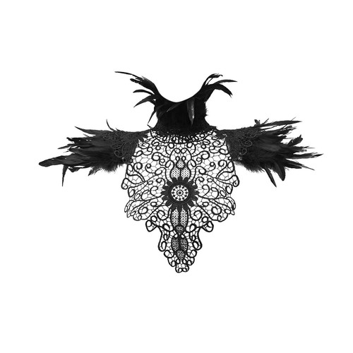 Artificial feather shrug shawl - artificial,