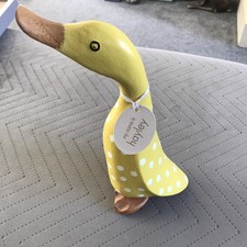The DCUK Duck Company Wooden Hayley Painted Duck 22 cm Tall