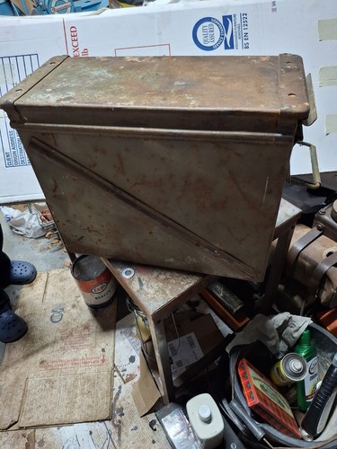 Old vintage army box - vintage,