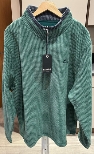 Weird fish green - green, fleece