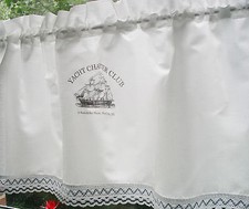 Curtain shabby chic * yacht charter club * maritime country house impressions bistro