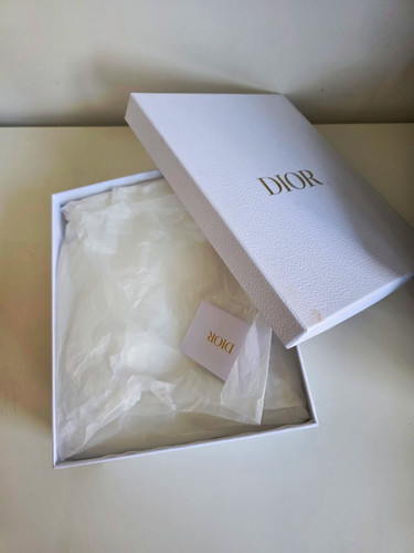 Dior white rectangular - white, paper