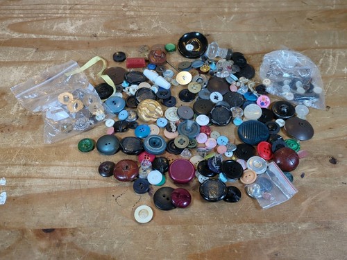 Vintage button job lot mixed - button,