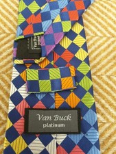 Van Buck Platinum Limited Edition 100 Silk Tie 9.5cm