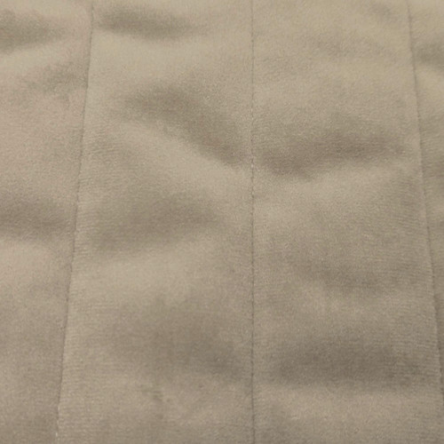 Brown quilted velvet - brown,