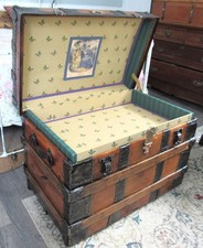 Antique Steamer trunk vintage