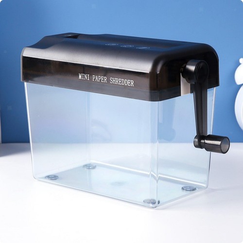 Mini manual paper shredder - manual,