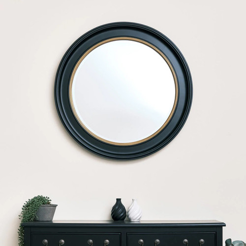 Large round black gold - black, &